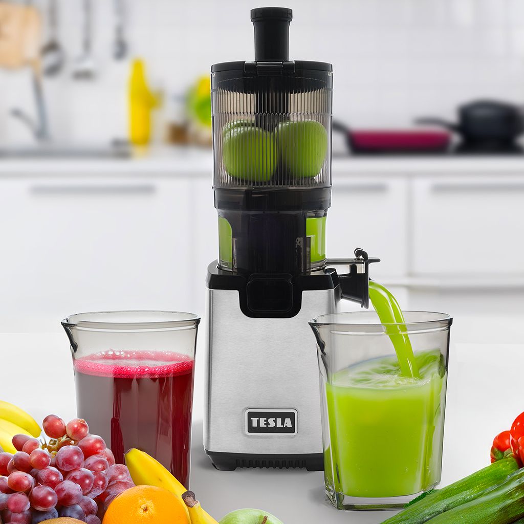 Tesla SlowJuicer SJ770 XXL Deluxe - nízkootáčkový šnekový odšťavňovač