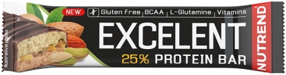 Nutrend Tyčinka EXCELENT BAR DOUBLE mandle s pistáciemi 85 g