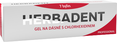 Herbadent Professional Gel na dásně s chlorhexidinem 25 g