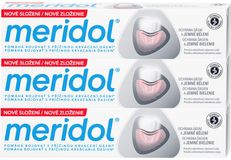 Meridol® Gum Protection & Gentle White zubní pasta pro ochranu dásní a jemné bělení 3 x 75 ml