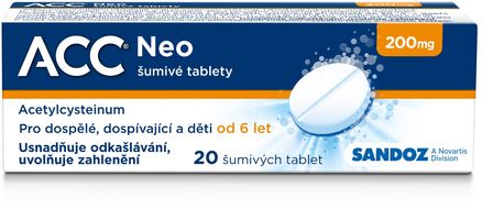 ACC ® NEO 200 mg šumivé 20 tablet 20 šumivých tablet