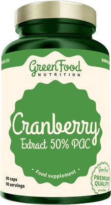 GreenFood Nutrition Cranberry Extract 50% PAC 90 kapslí