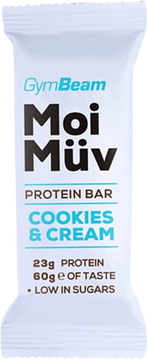 GymBeam Proteinová tyčinka MoiMüv cookies&cream 60 g