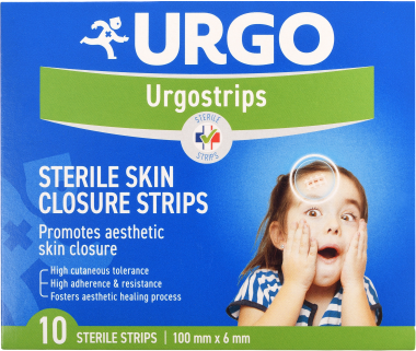 Urgo STRIPS Fixační náplasťové stehy 100 x 6 mm 10 ks