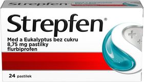 Strepfen Med a eukalyptus bez cukru 8,75mg, 24 pastilek