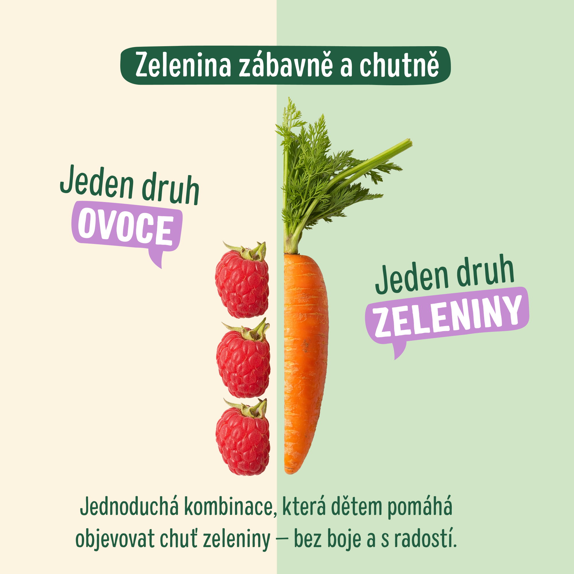Good Goût BIO Mrkev s malinami 120 g