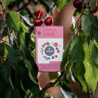 Leros Čajový dýchánek, cascara & višeň 20 x 2 g