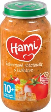 Hami masozeleninový příkrm Zeleninové ratatouille s kuřetem, 10+ 250 g