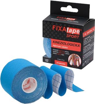 FixAtape SPORT kinesio tejpovací páska 5cm x 5m modrá