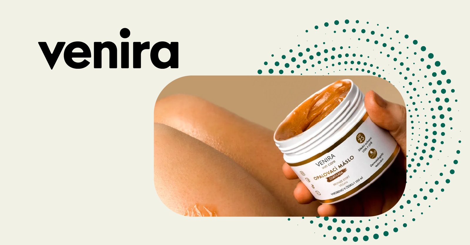 Venira Opalovací máslo bronze čokoláda SPF25 100 ml
