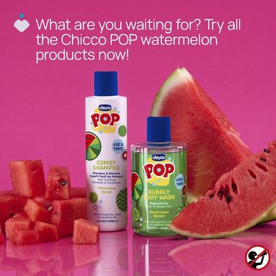 Chicco Šampon a kondicionér Pop Comby Watermelon 250 ml
