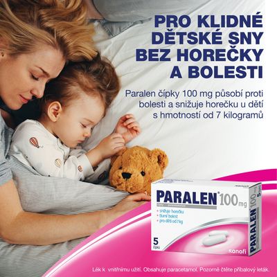 Paralen 100mg 5 čípků