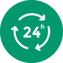 24 hodín, rýchle vstrebavanie