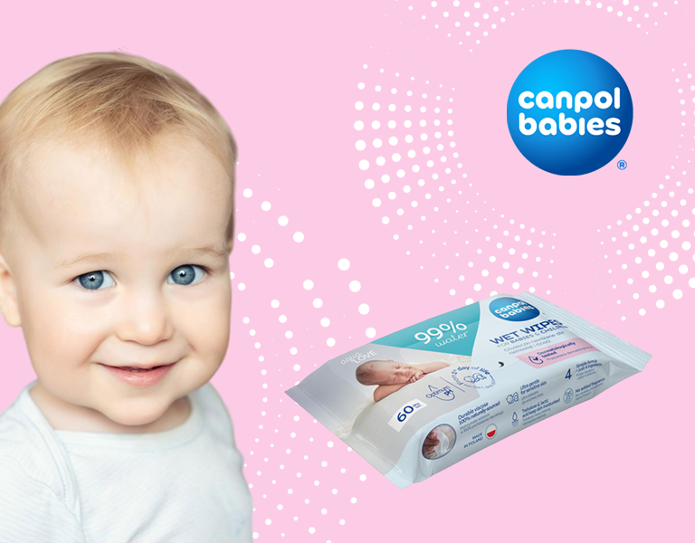 Canpol Babies Dětské vlhčené ubrousky 99% vody