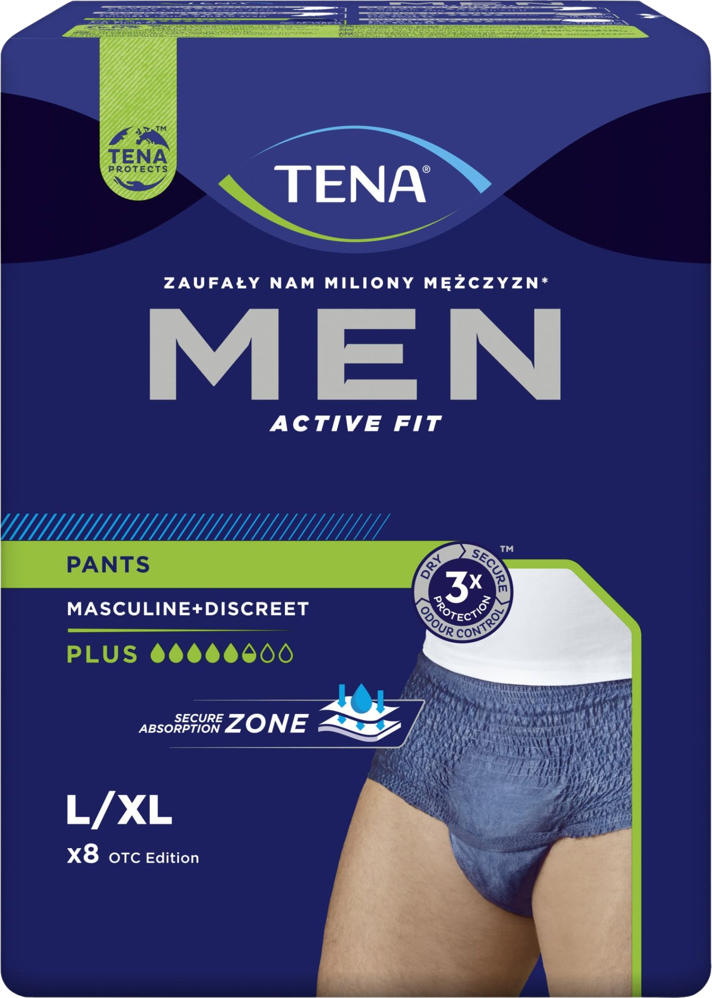 Tena Men Pants Plus L 8 ks