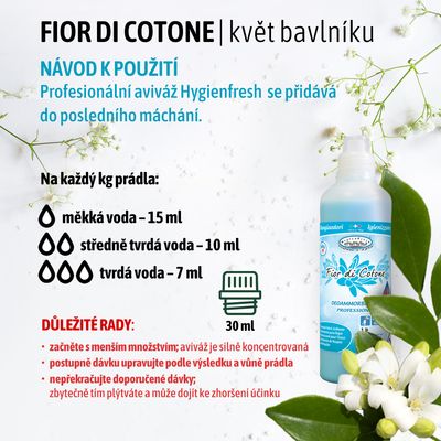HygienFresh Deo aviváž Fior di Cotone 1 l