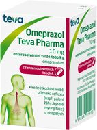 Omeprazol Teva Pharma 10mg perorální tobolky 28 ks