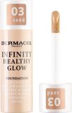Dermacol Infinity lehký rozjasňující make-up č.03 Sand 20 g
