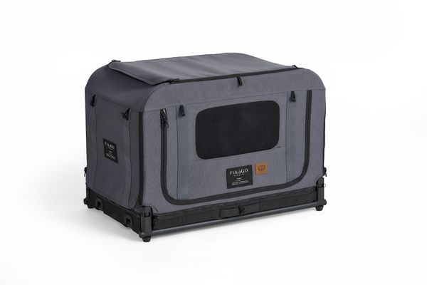 FIKAGO Skládací kennel přepravka Queen S Grey