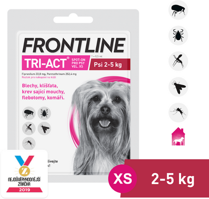Frontline Tri-Act psi 2-5 kg spot-on 0.5 ml