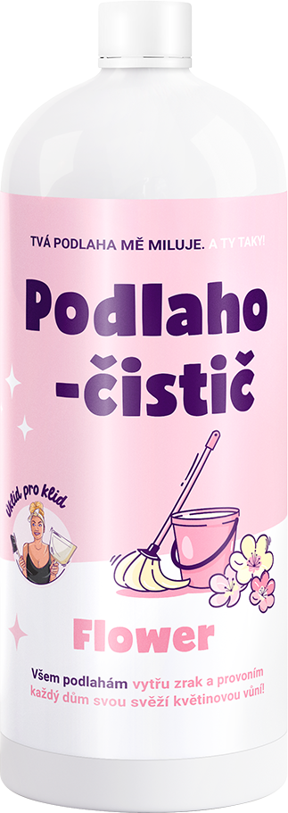Úklid pro klid Podlahočistič Flower 1 x 1 l