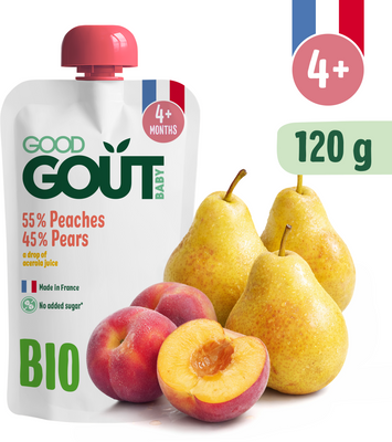 Good Goût BIO Broskev s hruškou 120 g