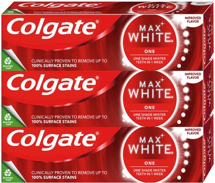 Colgate Max White One Sensational Mint Zubní pasta 3 x 75 ml