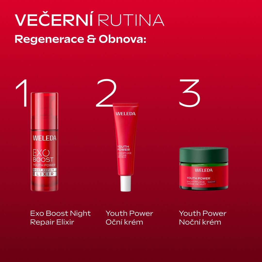 Weleda Exo Boost Astaxantinový noční regenerační elixír 30 ml