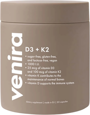 Venira vitamin D3+K2 80 kapslí