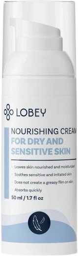 Lobey Vyživující krém na suchou a citlivou pleť 50 ml