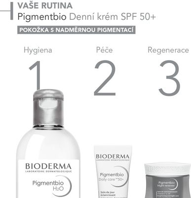 Bioderma Pigmentbio Denní krém SPF 50+ proti pigmentovým skvrnám 40 ml