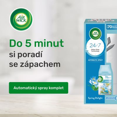 Airwick Automatický difuzér Freshmatic bílý s náplní Svěží vánek 250 ml