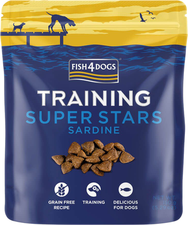 Fish4Dogs Training Super Stars, Tréninkové pamlsky pro psy sardinka 150 g
