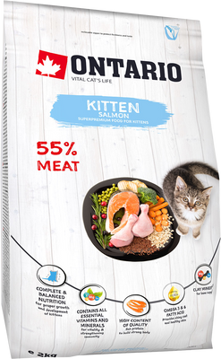Ontario Krmivo Kitten Salmon 2 kg