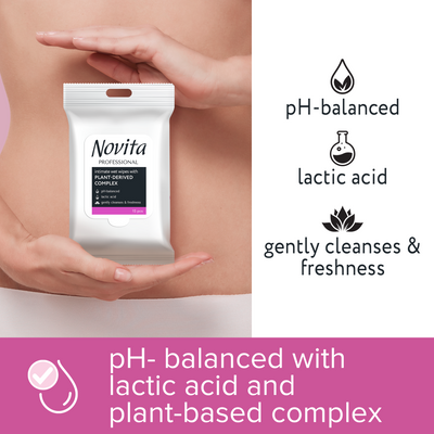 Novita Phyto Complex Vlhčené ubrousky na intimní hygienu 15 ks