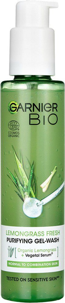 Garnier BIO Intenzivní čisticí gel s org. esenciálním olejem z citronové trávy a s org. aloe vera 150 ml