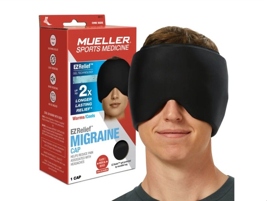 Mueller EZ Relief™ Migraine Cap Gelová čepice proti migréně a bolesti hlavy