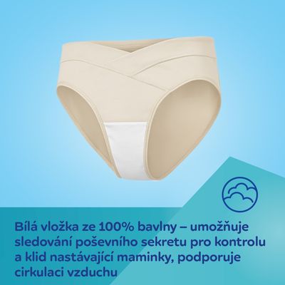 Canpol babies Těhotenské kalhotky s nízkým pasem MumFIT XL 2 ks