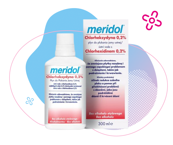 Meridol ústna voda s chlórhexidínom 0,2 % 300 ml