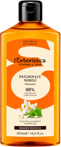 Erboristica Přírodní sprchový gel Patchouli & Neroli - vitalita a sametová hebkost 400 ml