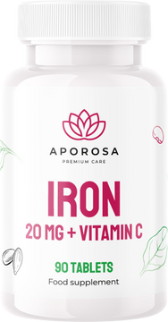 Aporosa Železo 20 mg a vitamin C 90 tablet