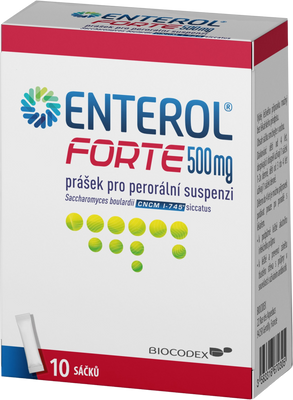 Enterol Forte 500mg perorální prášek pro přípravu suspenze 10 sáčků