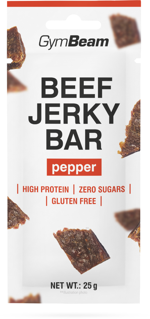 GymBeam Beef Jerky Bar kořeněné 25 g