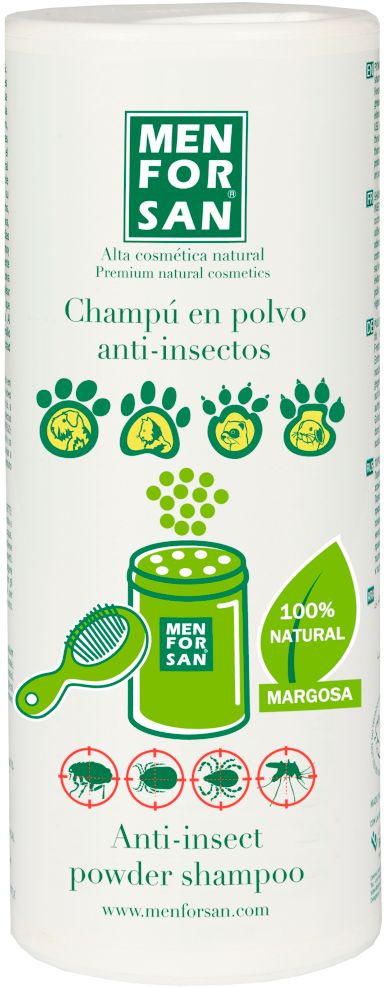 Menforsan Práškový šampon s repelentem pro domácí mazlíčky 250 g
