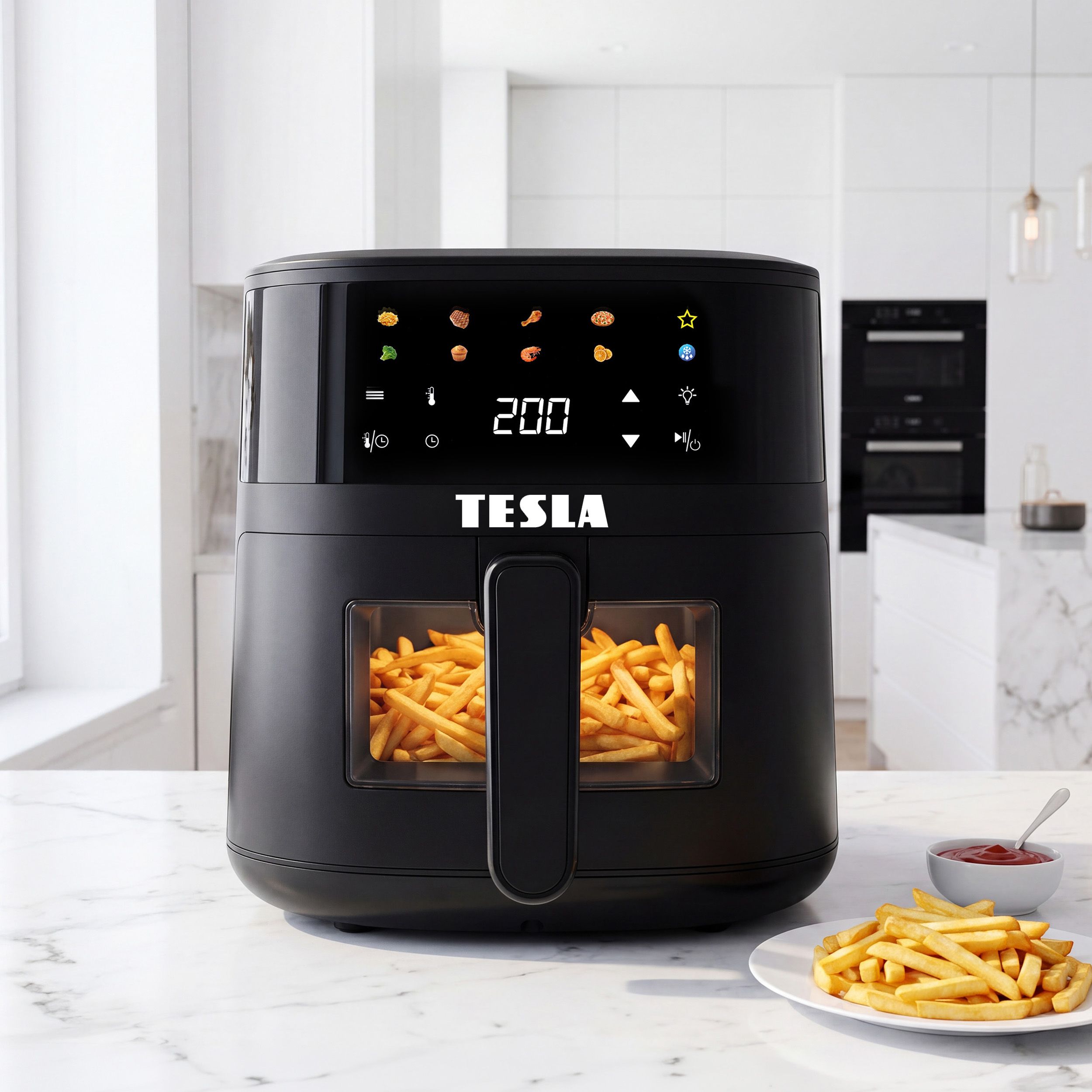 Tesla AirCook Q45 Pro-multifunkční digitální horkovzdušná fritéza
