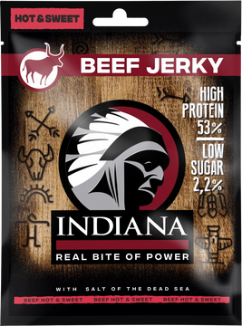 Indiana Jerky Hovězí Hot&Sweet 25 g