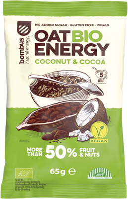 Bombus Oat Bio Energy Kokos & kakao 65 g