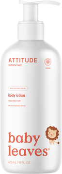 Attitude Baby leaves dětské tělové mléko s vůní hruškové šťávy 473 ml