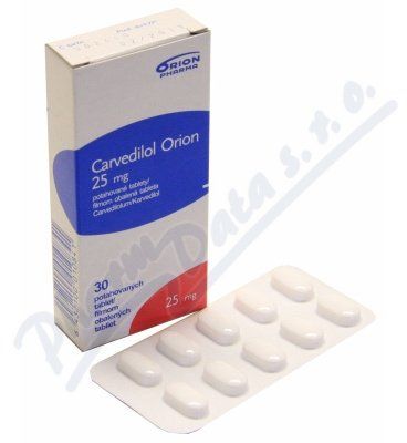 Carvedilol Orion 25mg por.tbl.flm.30x25mg