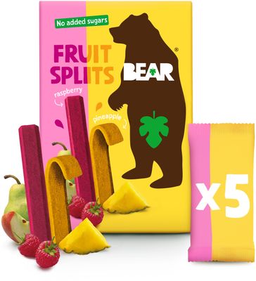 Bear Fruit Splits malina a ananas 5 x 20 g